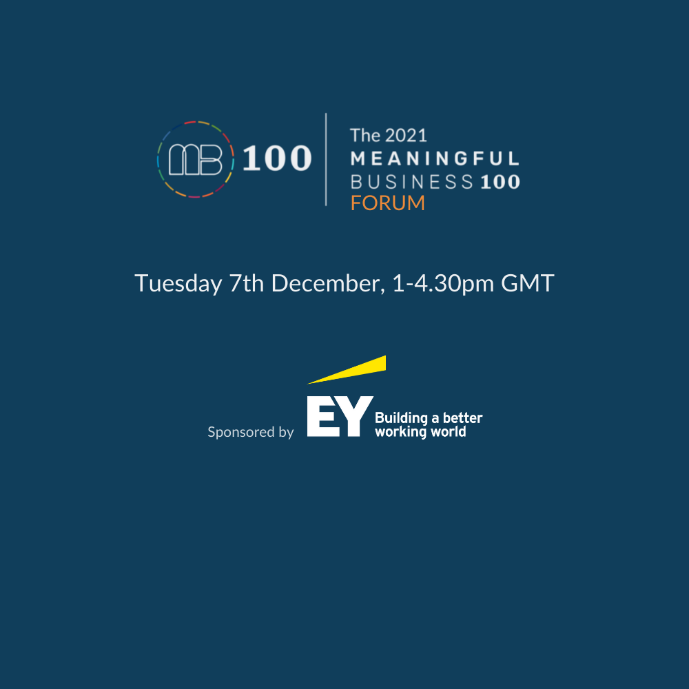 The 2021 Meaningful Business 100 Forum